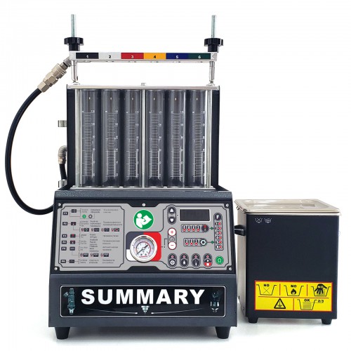 SUMMARY POWERJET PRO 260 Injector Cleaner & Tester Machine Kit Support for 220V Petrol Vehicles Motorcycle 6-Cylinder