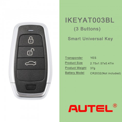 AUTEL IKEYAT003BL Independent 3 Buttons Key 10pcs/lot