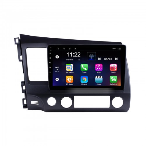 For Honda Civic 2006-2011 10.1" Android 10 CarPlay Autoradio Car Navigation Stereo Multimedia Player GPS Radio Touch Screen