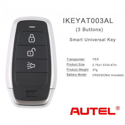 AUTEL IKEYAT003AL Independent 3 Buttons Key 10pcs/lot