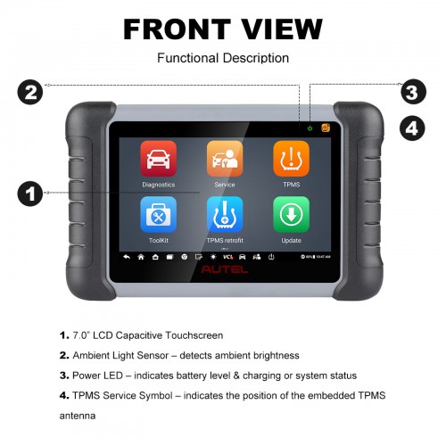 Autel MaxiPRO MP808TS MP808Z-TS MP808S-TS Diagnostic Tool Complete TPMS Service and Diagnostic Functions with WIFI and Bluetooth