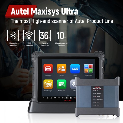2023 Original Autel Maxisys Ultra Intelligent Automotive Full Systems Diagnostic Tool Autel MSUltra With 5-in-1 MaxiFlash VCMI Free send Autel MV108S