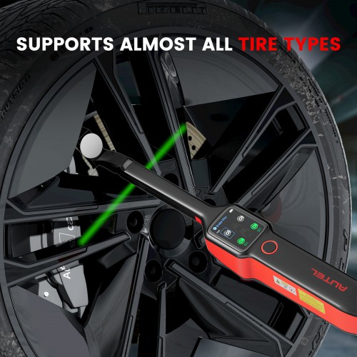 2022 Newest Autel MaxiTPMS TBE200E Tire Brake Examiner Laser Tire Tread Depth Brake Disc Wear 2in1 Tester Work with ITS600E Free Update Lifetime