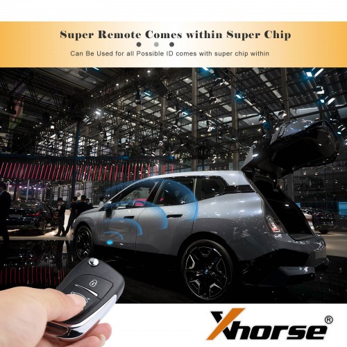 Xhorse XEDS01EN Super Remote DS Type 3 Buttons with Super Chip Transponder Works for All ID 5pcs