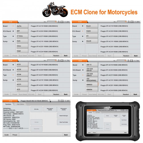 [Single Software Version] OBDSTAR DC706 ECU +ECM Tool for Car and Motorcycle by OBD or Bench One Year Free Update