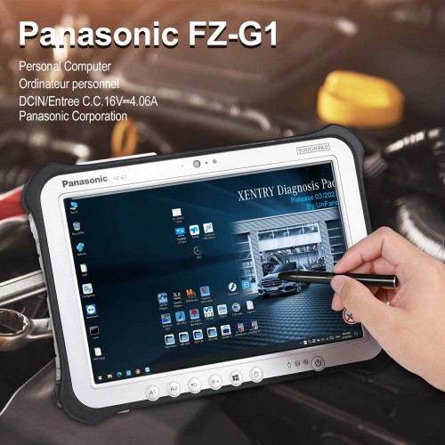 100% Original Panasonic FZ-G1 I5 3rd Generation Tablet 8G with V2023. MB Star 256G SSD WIN10 64Bit Installed Ready to Use