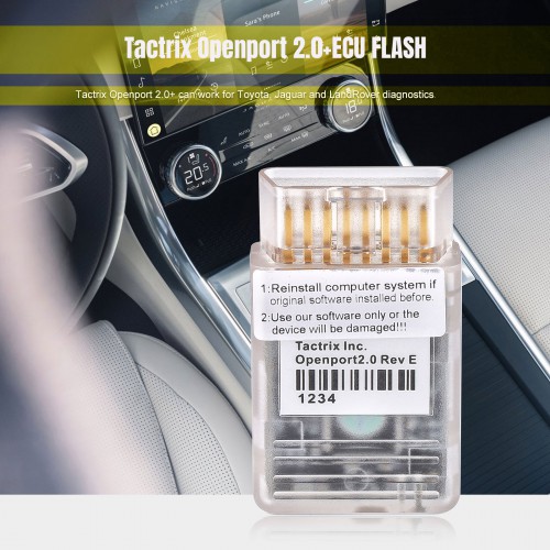 [2023 Full Chip Version]Tactrix Openport 2.0+ECUFLASH Cable For Toyota, Jaguar And LandRover Diagnose with Brand New Chip Support Win10 10pics