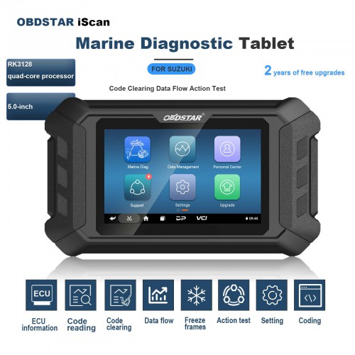 OBDSTAR iScan SUZUKI Marine Diagnostic Tablet Code Reading Code Clearing Data Flow Action Test
