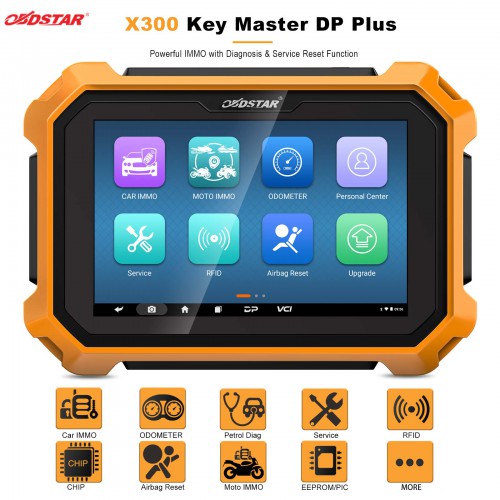 OBDSTAR X300 DP Plus Key Programmer Full Version Full Configuration with Renault Converter Free send P004 Airbag FCA 12+8 and Toyota-30 Cable