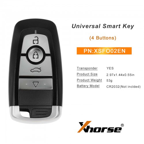 Xhorse XSFO02EN XM38 Series Universal Smart Key