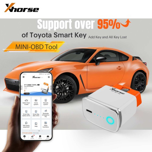 Xhorse FT-OBD Tool XDMOT0GL Toyota Add Keys All Keys Lost