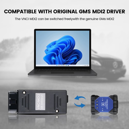 VNCI MDI2 GMs Automobile Diagnostic Interface Support CAN FD & DoIP Compatible with TLC, GDS2, DPS,Tech2win Offline Software