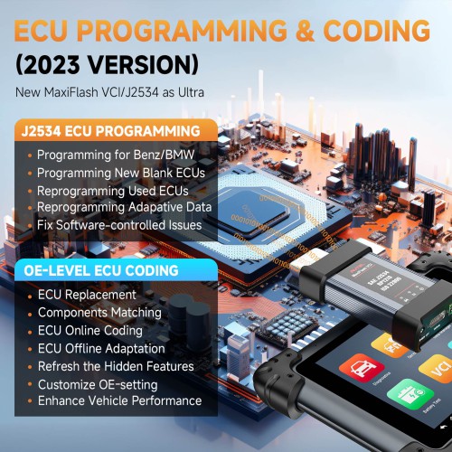 Autel MaxiSys Elite II Pro OBD2 Scanner J2534 ECU Coding ECU Programming Full Vehicle Diagnostics and Analysis 2 Years Free Update