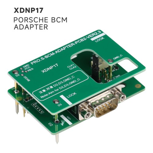 Xhorse XDNP17 Solder Free Adapter for Porsche BCM works with VVDI Prog, Mini Prog, Key Tool Plus