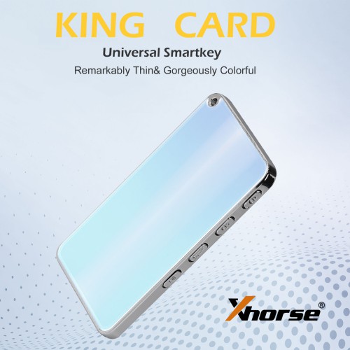 Xhorse King Card XSKC04EN XSKC05EN Slimmest 4 Buttons Universal Smart Remote Key with Built-in 2 Batteries
