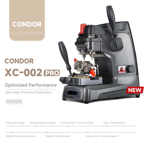 Xhorse Condor XC-002 Pro Manual Key Cutting Machine without Battery Update Version of Condor XC-002