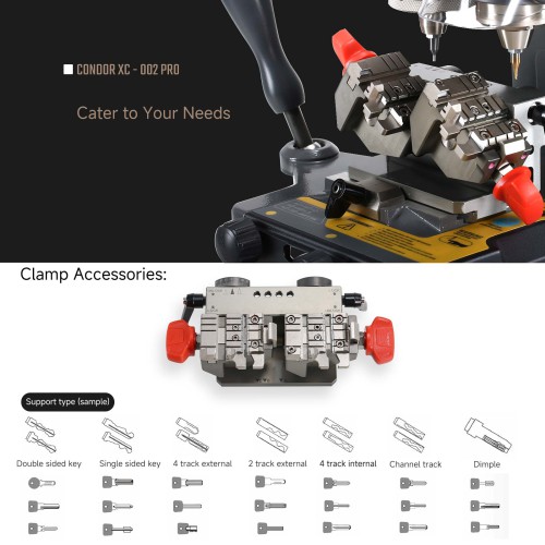 Xhorse Condor XC-002 Pro Manual Key Cutting Machine without Battery Update Version of Condor XC-002