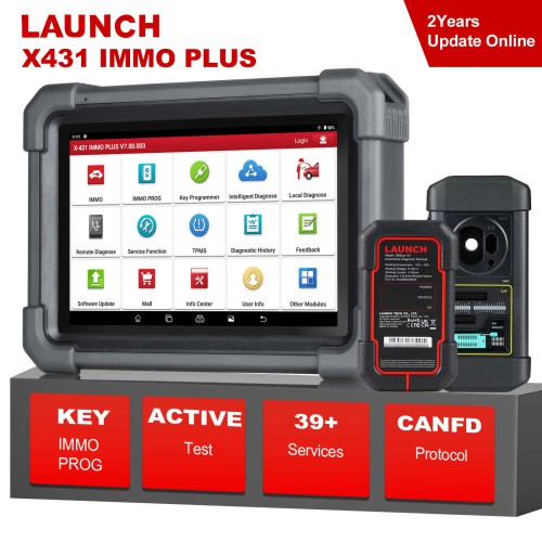 LAUNCH X431 IMMO PLUS Key Programmer 3-in-1 IMMO Clone Diagnostics Functions 2 years Free Update EU/UK Version