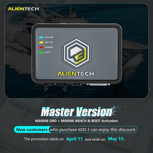 ALIENTECH KESS3 V3 Master Version MARINE OBD + MARINE BENCH & BOOT Activation