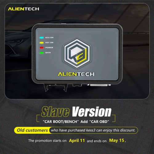 ALIENTECH KESS3 V3 Slave Version with "CAR BOOT/BENCH” Activation Add "CAR OBD” Activation