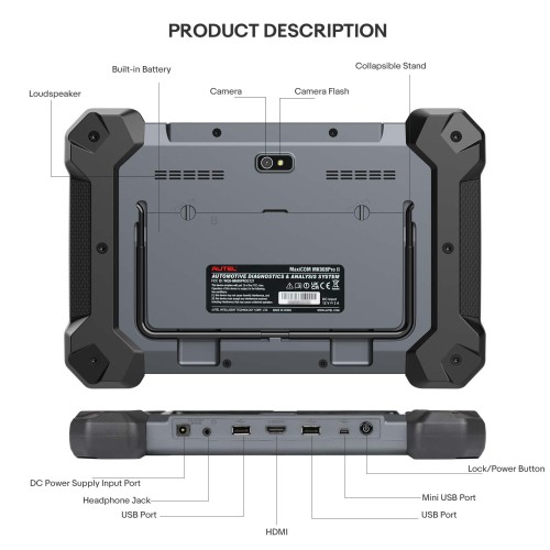 Autel MaxiCOM MK908 PRO II Automotive Diagnostic Tablet Support SCAN VIN and Pre&Post Scan Upgraded of Autel MK908PRO
