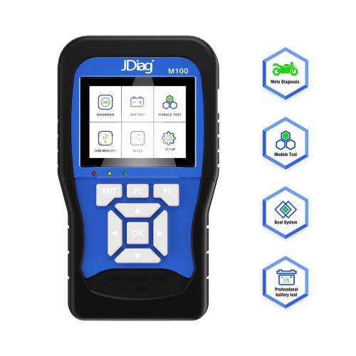 JDiag M100 Moto Scanner Universal Motorcycle Scan Tool OBD Version