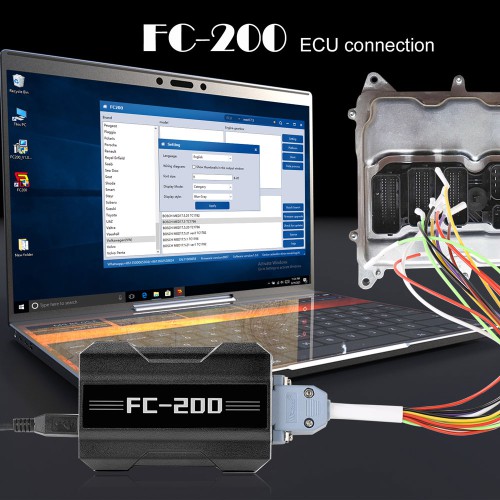 (Second-hand 95% New)CGDI FC200 ECU Programmer ISN OBD Reader Update Version of AT-200 Supports Calculating checksum
