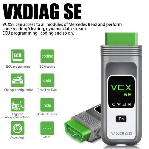 (Second-hand 95% New)VCX SE for BENZ DoIP Hardware Support Offline Coding/Remote Diagnosis Benz with Free DONET Authorization