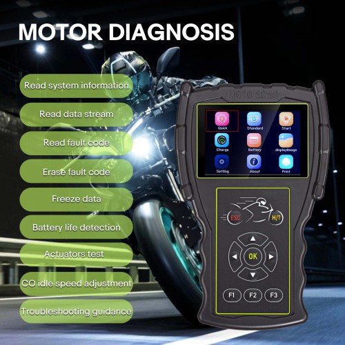 JDiag M100 Pro Moto Scanner Universal Motorcycle Scan Tool Full Version