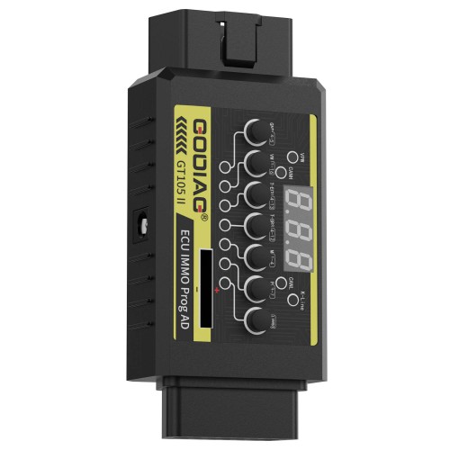 GODIAG GT105 II ECU IMMO Prog AD OBD2 Break Out Box ECU Connector Display Vehicle Voltage Car Battery Voltage Lower Than 11V Alarm Prompt