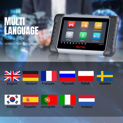 (Seond Hand 95% New)5Autel MaxiCOM MK808Z Android 11 Based Full System Diagnostic Tool with 40 Special Services Support FCA Auto Auth ABS B