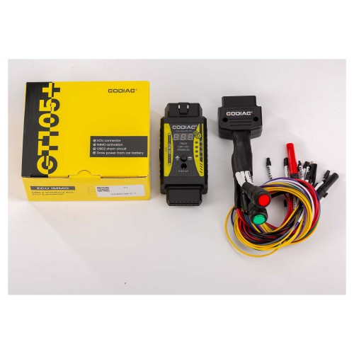 GODIAG ECU IMMO Prog AD GT105 II Break Out Box ECU Connector + Full Protocol OBD2 Universal Jumper