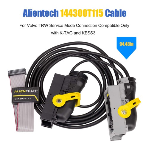 Alientech TheGenius 144300T115 Cable for Volvo TRW Service Mode Connection Compatible Only with K-TAG and KESS3