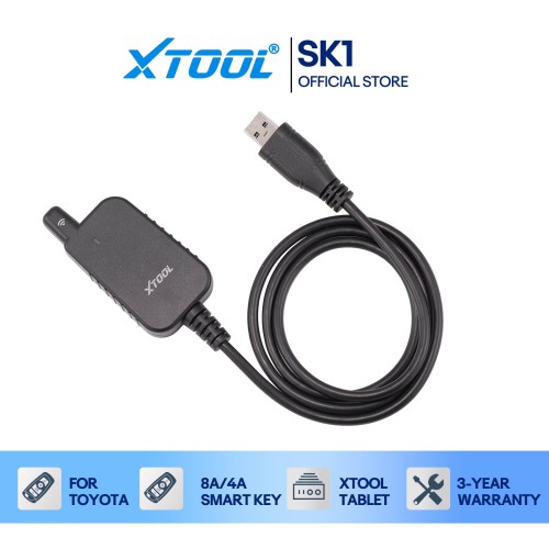 XTOOL AnyToyo SK1 For 2013-2022 Toyota/Lexus with 8A/4A Smart Key Matching All Key Lost With Bench-free Pincode-free Key Coding Works With X100PAD3