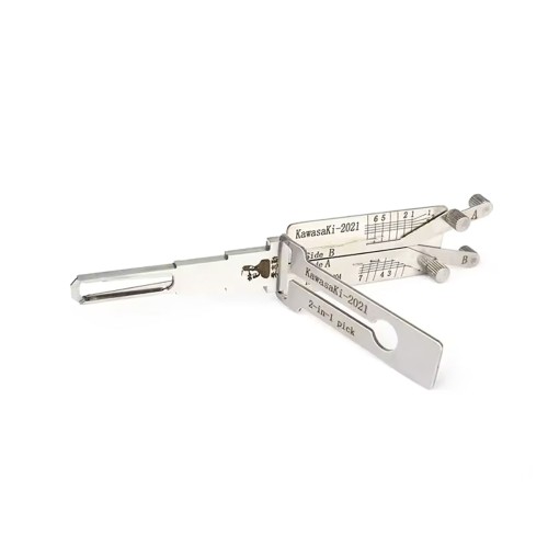 LISHI Kawasaki-2021 End Milling Tool 2-in-1 Decoder and Pick for Kawasaki Motorbikes