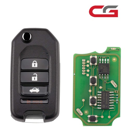 CGDI C13-000004 HON.D Style(3+1BTN) 4 Buttons Wire Remote Used with CGDI K2 Remote Key Programmer 5PCS