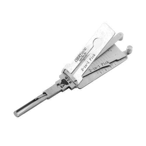 LISHI CHERY101 End Milling Tool (8-CUT)  2-in-1 Pick & Decoder for Chery Tiggo 5 E5 Ignition/Door Locks