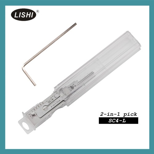 LISHI SC4-L Civilian Tool (Reverse Handing) 2-in-1 Pick & Decoder for 6-Pin Schlage Keyway