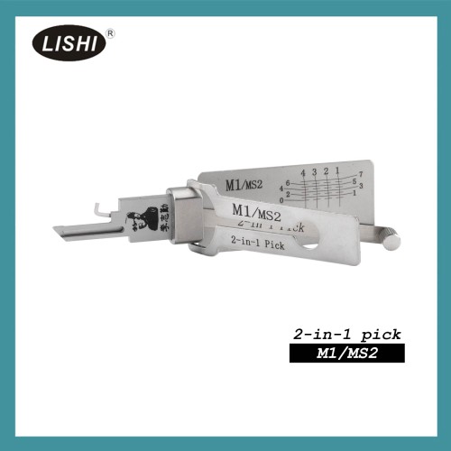 LISHI M1/MS2 Civilian Tool 2-in-1 Pick & Decoder for Master Padlocks