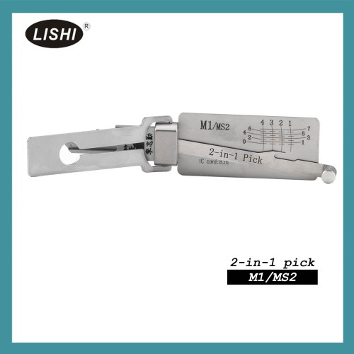 LISHI M1/MS2 Civilian Tool 2-in-1 Pick & Decoder for Master Padlocks