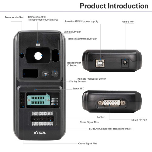 Xtool X100 MAX 2 Auto Key Programmer with J2534 VCI and KC501 Supports Online Programming 42 Service Functions Topology Update of X100 PAD3