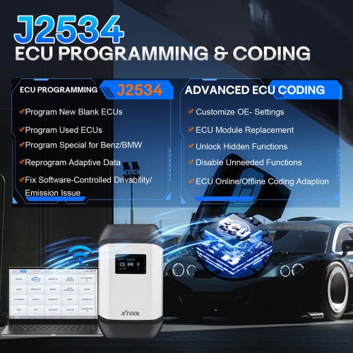 Xtool X100 MAX 2 Auto Key Programmer with J2534 VCI and KC501 Supports Online Programming 42 Service Functions Topology Update of X100 PAD3