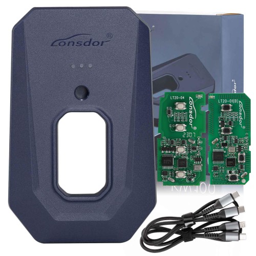 Lonsdor KW100 Suite with 2 Pieces of LT20 Universal Keys Support All Keys Lost & Adding Keys
