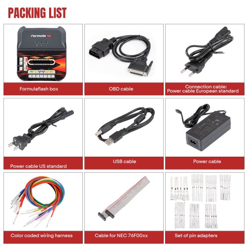 (Second-Hand 95% New)Formula FLash ECU Clone, Data Read & Write, VIN Modify, IMMO Off, Power Upgrade, DTC Clean for Bike, Truck, Tractor, Bus
