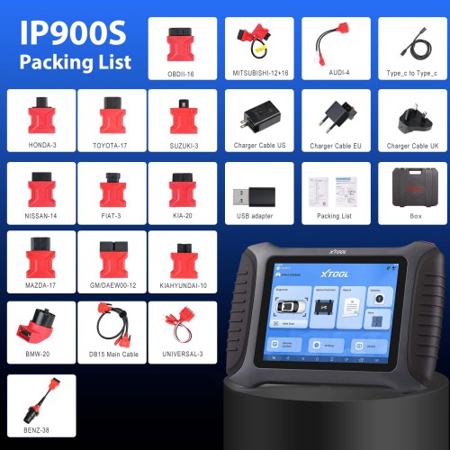 XTOOL IP900S OE-Level Full System Diagnostic Support ECU Coding DOIP / CANFD Protocol & FCA AutoAuth