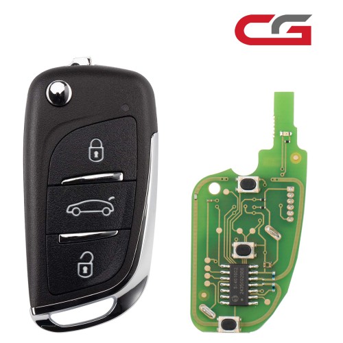 CGDI C13-000002 DS 3 Buttons Wire Remote Used with CGDI K2 Remote Key Programmer 5PCS