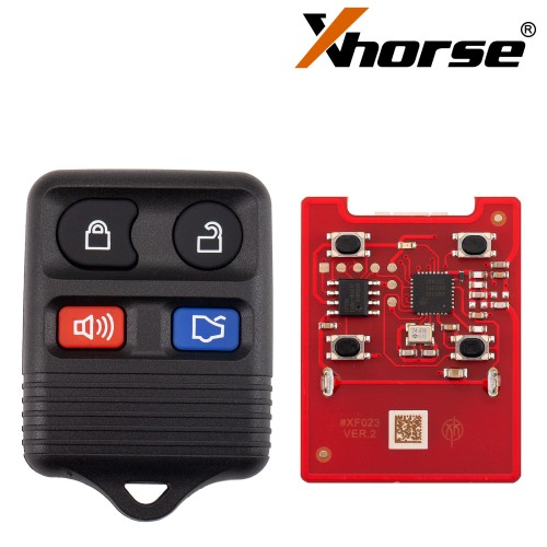 XHORSE XKFO22EN for Ford Models 4 Buttons Split Square Second Generation Wired Remote 5PCS