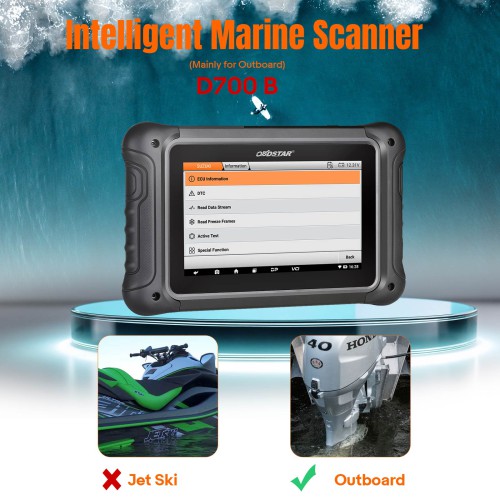 OBDSTAR D700 B (Mainly for Outboard) Intelligent Marine Scanner for Mercury for Parsun for Envinrude
