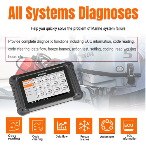 OBDSTAR D700 B (Mainly for Outboard) Intelligent Marine Scanner for Mercury for Parsun for Envinrude