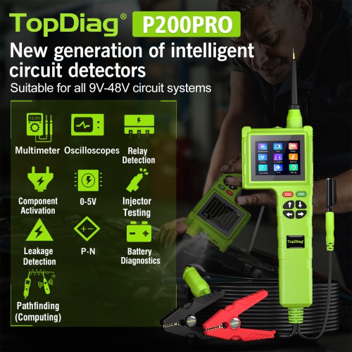 TOPDIAG P200Pro New Generation of Intelligent Circuit Detectors